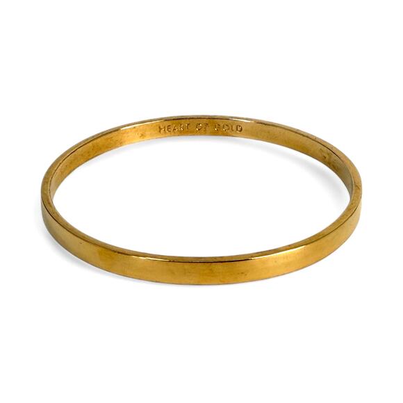 Kate Spade Heart Of Gold Idiom Bangle Bracelet Smell the Roses - Picture 2 of 5